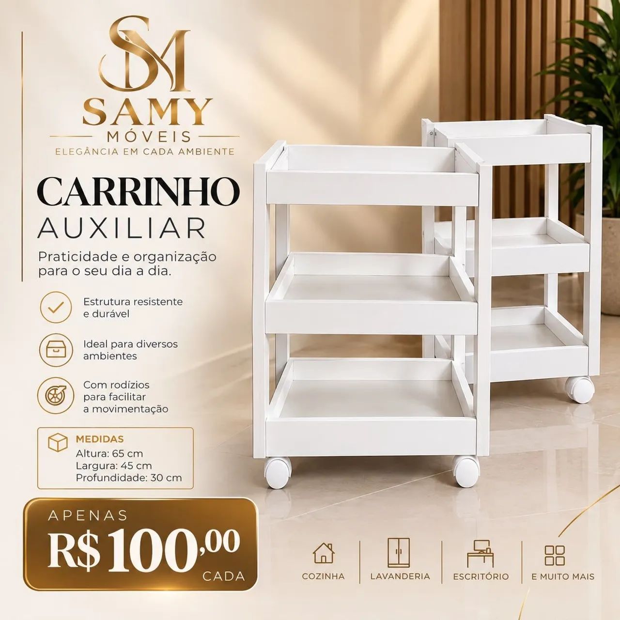 Carrinho Branco