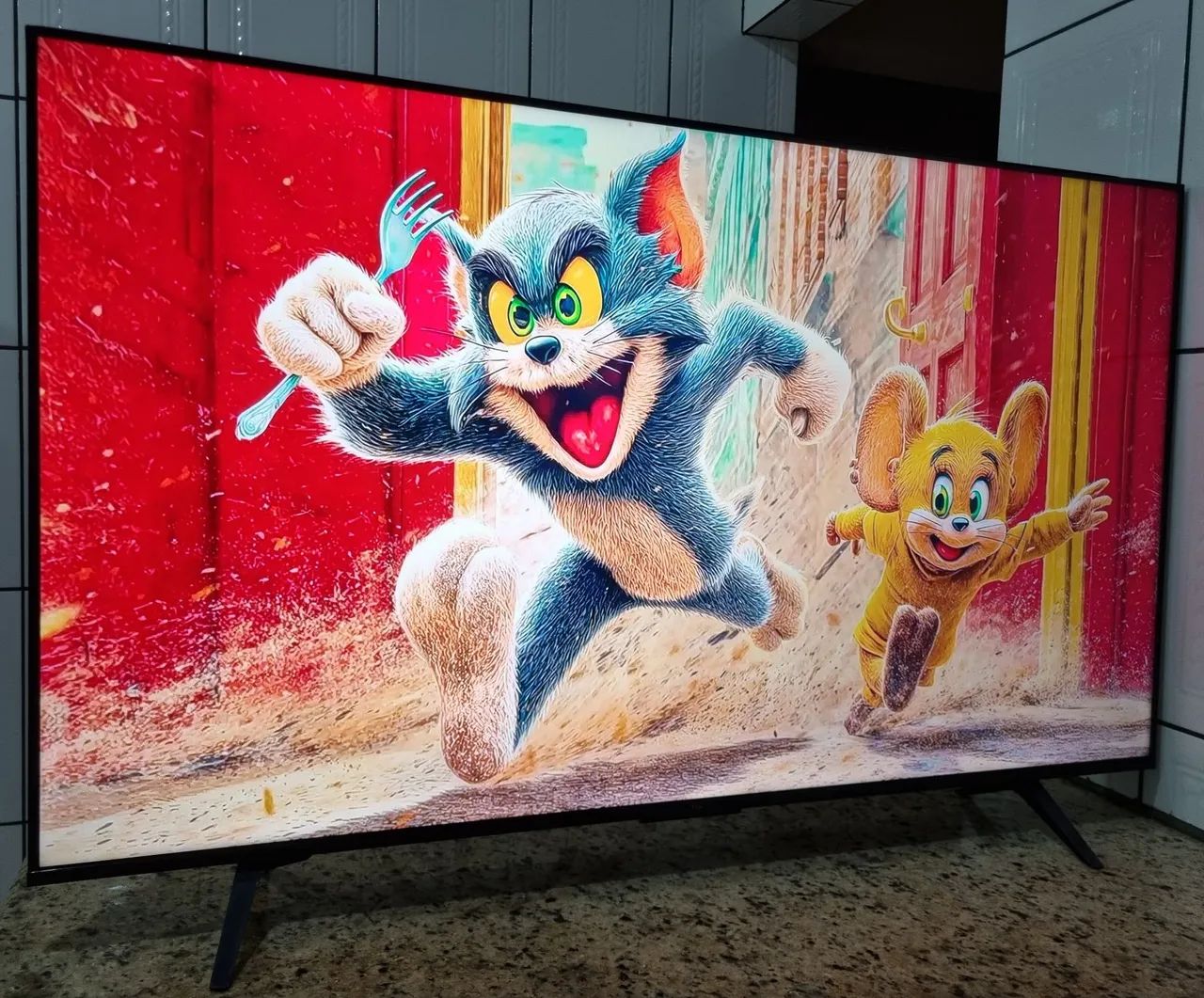 Tv Smart 55" TCL Android Google tv 4k com comando de voz integrado  - Foto 5