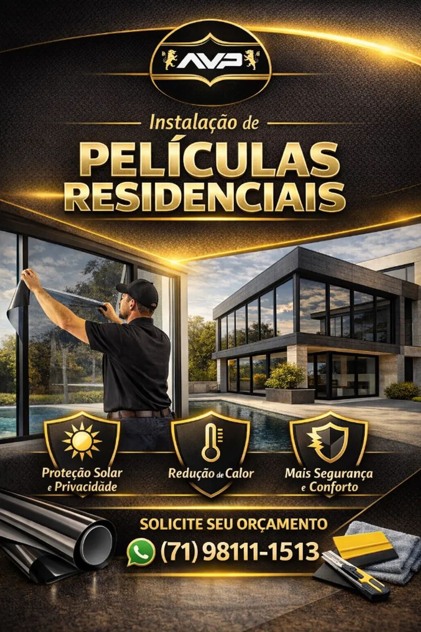 Instalação de película residencial - Orçamento grátis  