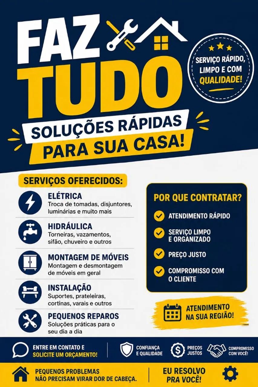 Faz tudo, marido de aluguel 