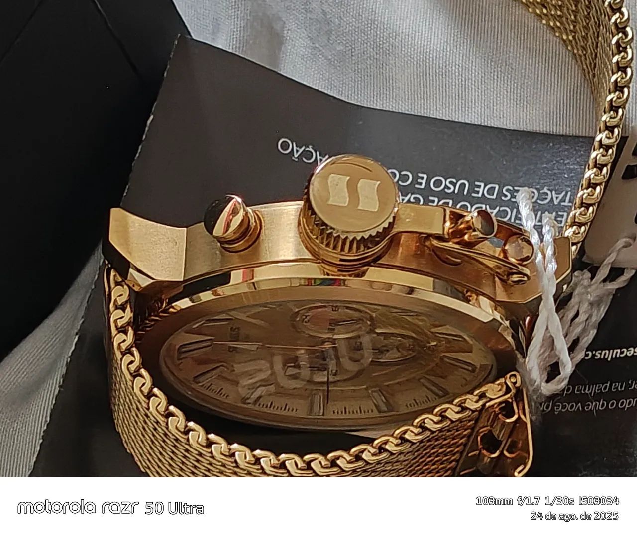 RELÓGIO SÉCULOS ORIGINAL DOURADO  - Foto 3