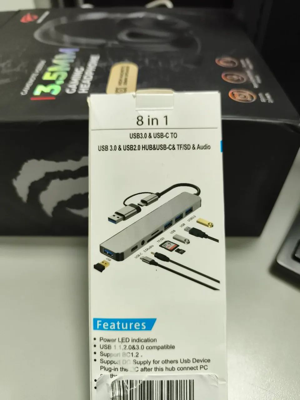 Hub usb 8 em 1 - Foto 3