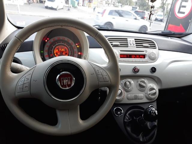 Fiat 500 Perola!! Financio Sem Ent. nao ka c3 onix 208 kwid up hb20 cooper mobi uno gol - Foto 11