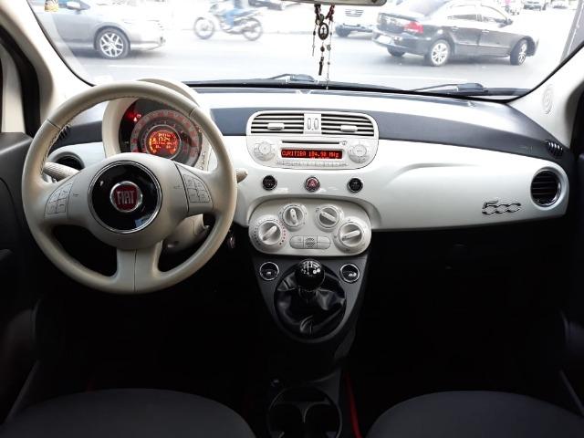 Fiat 500 Perola!! Financio Sem Ent. nao ka c3 onix 208 kwid up hb20 cooper mobi uno gol - Foto 9
