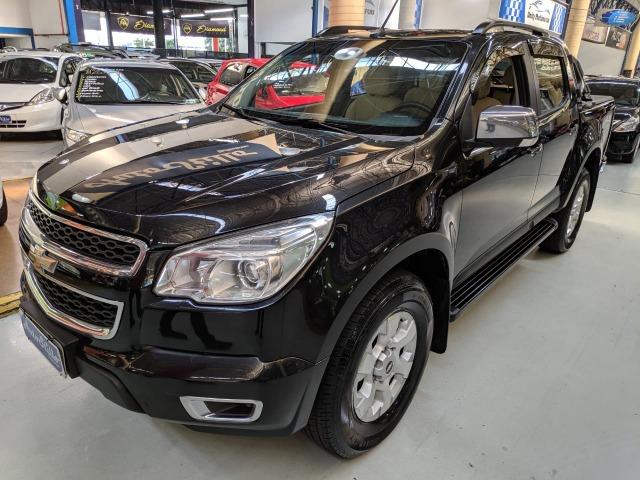 Chevrolet S10 LTZ 2.8 Diesel Cab Dupla 2014 Automática Preta (Completa + Couro)