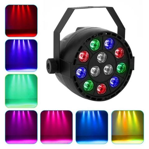 Strobo Rgb Mini Refletor 30w 12 Leds Digital Dmx Efeito Rgbw - Foto 2