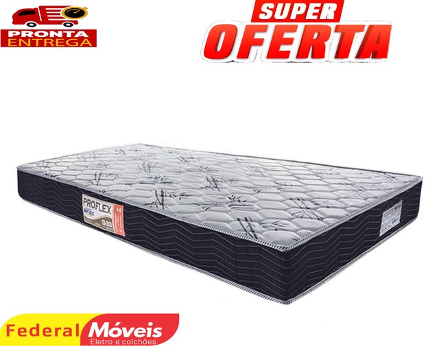 Colchão Solteiro Espuma D33 088x188x17cm - Temos Crediário 