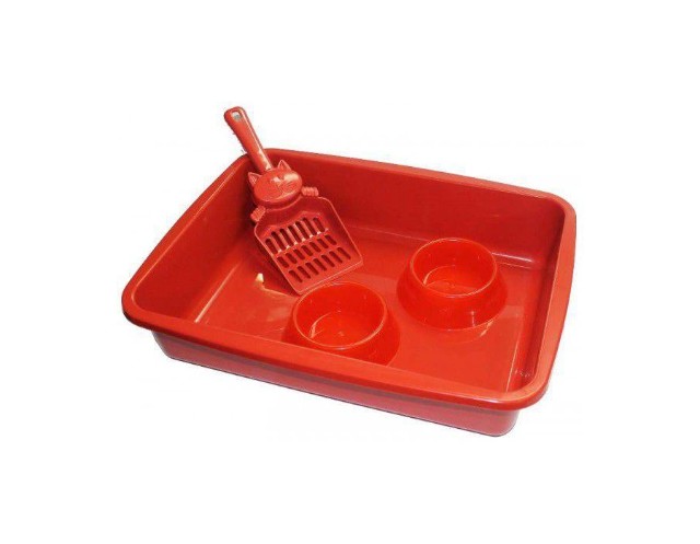 Sanitário Kit Gato 3X1 Bebedouro/Comedouro. Delivery grátis em Uberlândia