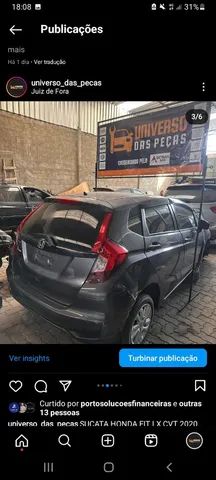Sucata honda fit cvt 2020 
