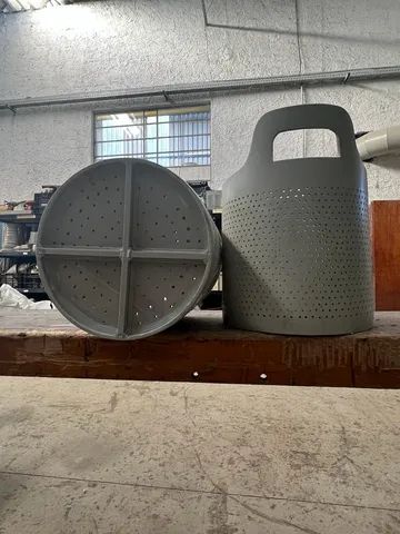 10- Baldes de Polipropileno Cinza. - Foto 2