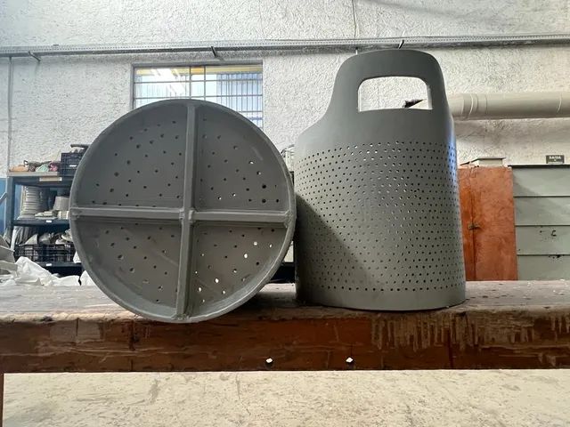 10- Baldes de Polipropileno Cinza. - Foto 5