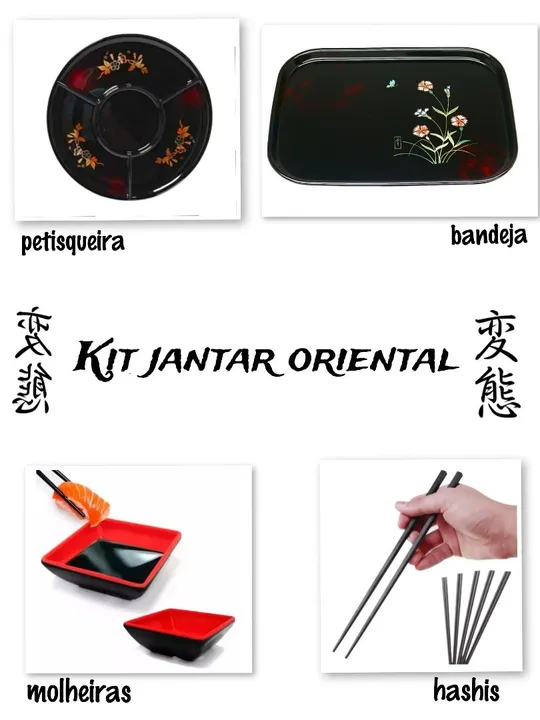 Kit jantar japonês