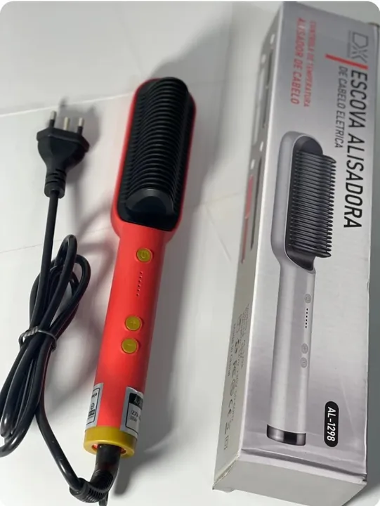 Escova de alisadora de cabelo multifuncional
