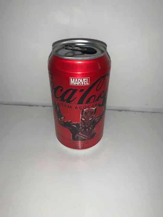 Lata: Coleção Marvel Coca Cola Pantera Negra - Higienizada - Foto 4