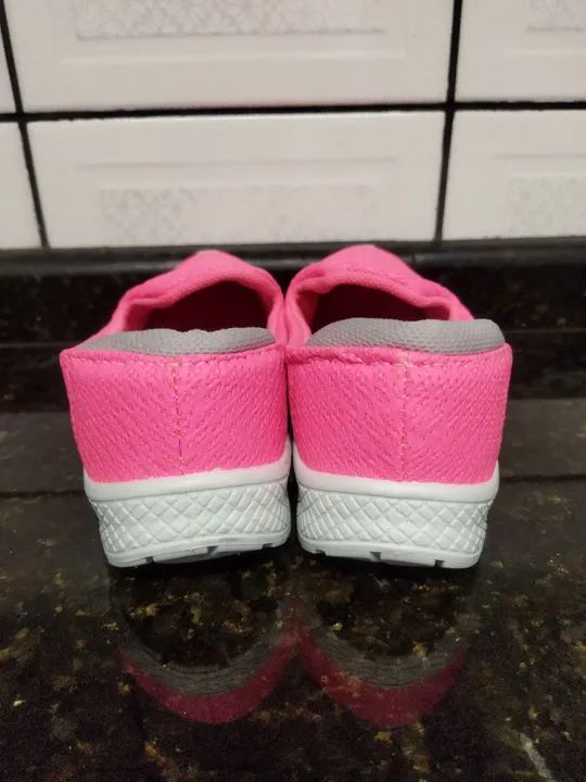 Tênis Sapatilha Wit  Rosa N°33 - Foto 4
