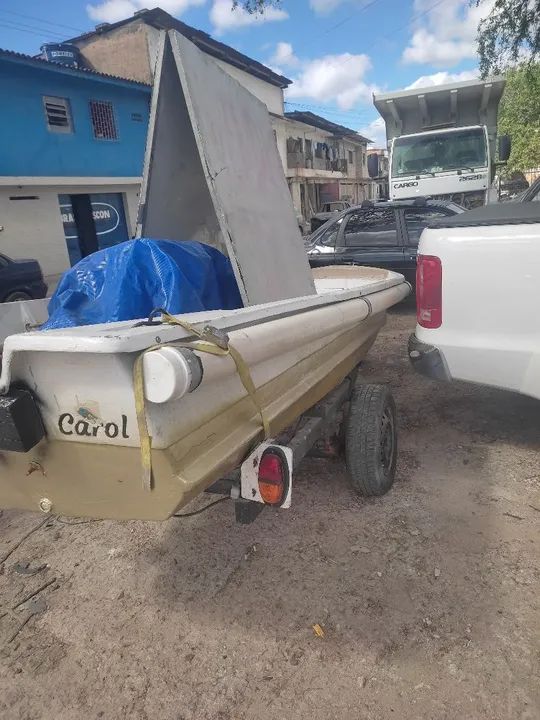 Barco de fibra em ótimo estado - Foto 5