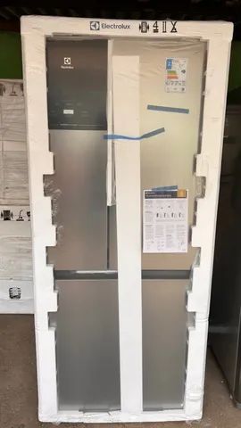 Geladeira eletrolux 3 portas 590 litros inverter inox