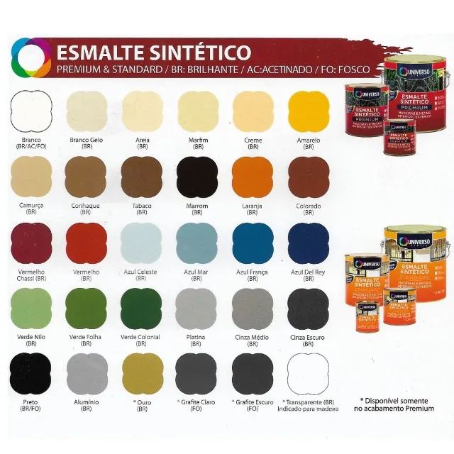 Tinta Esmalte Sintetico Universo 900ml -novo - Foto 2