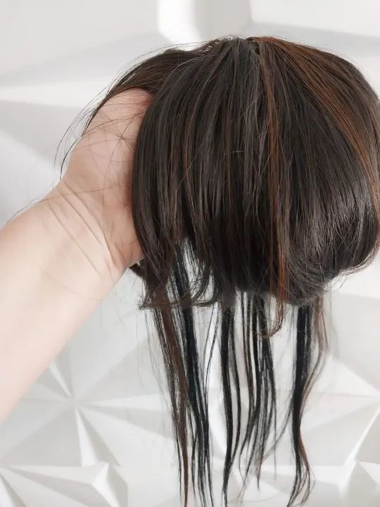 Franjas com laterais de cabelo bio humano - Foto 2
