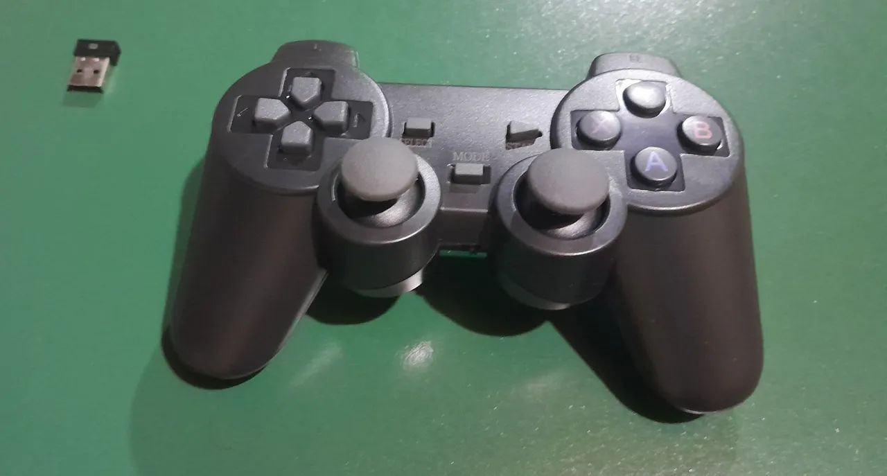 Controle game stick com adaptador. - Foto 2