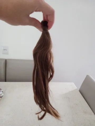 Pedaço de cabelo virgem 32 cm  - Foto 3