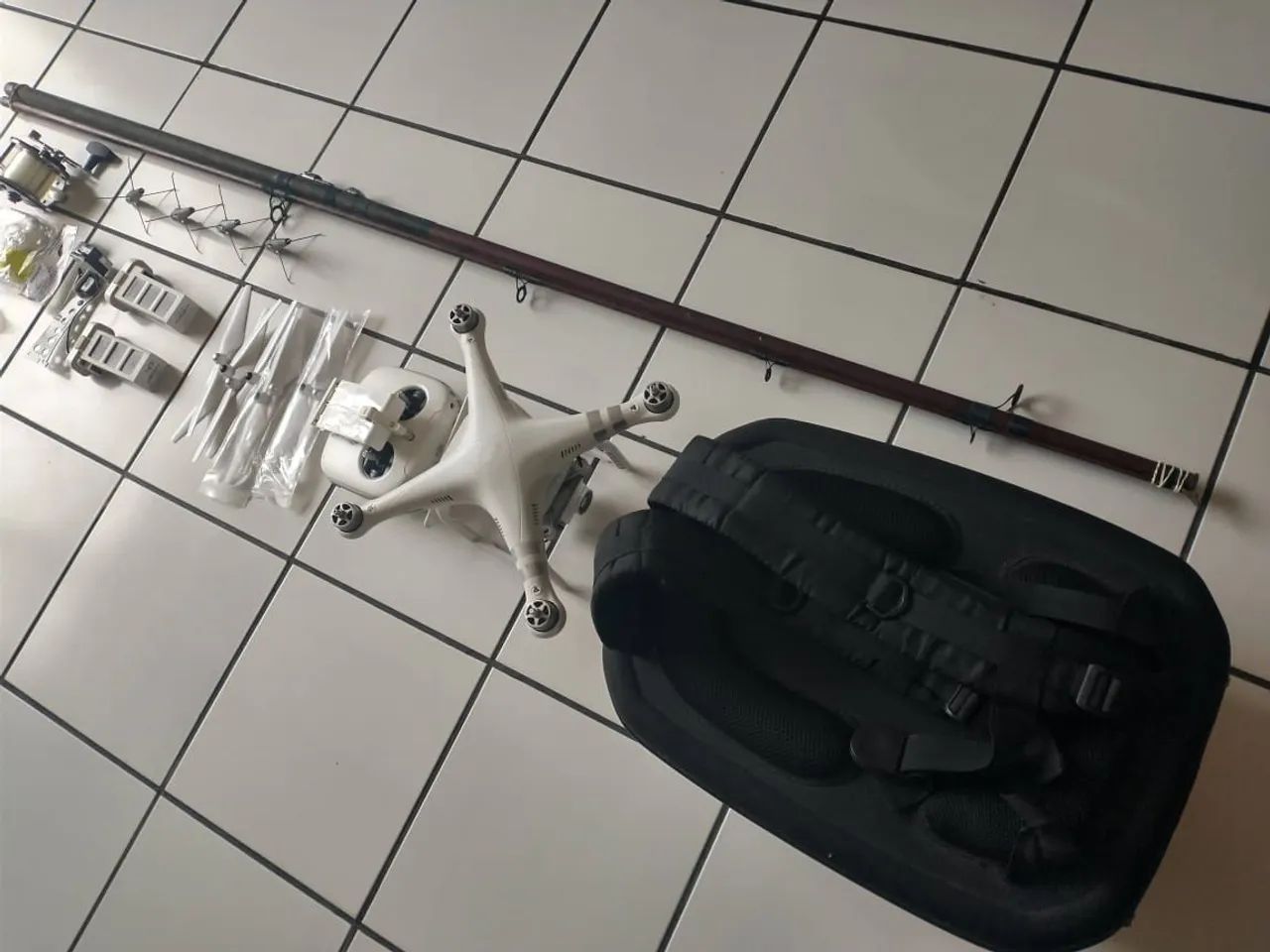 Kit Dispenser para pescaria com drone Phanton 3  - Foto 4