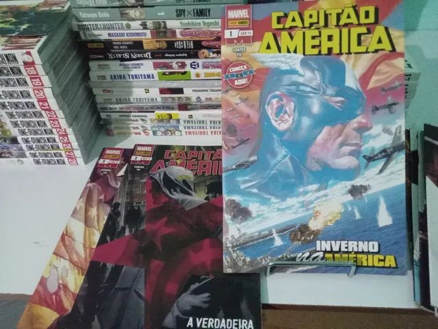 3 hqs vols 1 2 3 do Capitão América 2019 