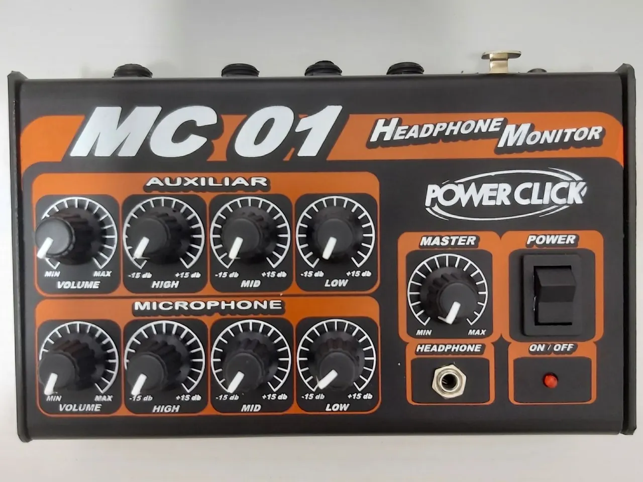 Amplificador Headphone Monitor Vocal Power Click MC-01 Com Fonte<br>