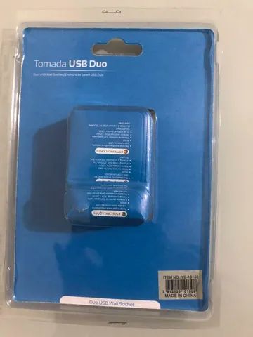 Tomada Usb De Parede Universal Bivolt 2.1a 5v Celulares Cor Branco - Foto 2