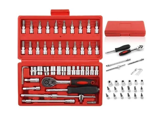 Kit de Ferramentas / Jogo de bits Soquetes 1/4 - Foto 3