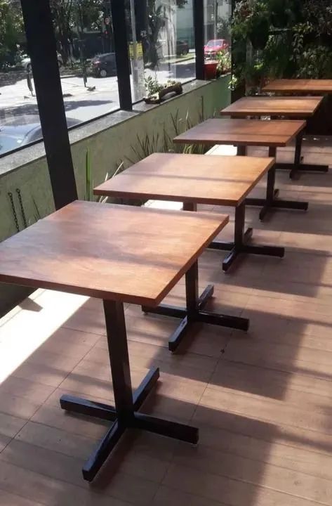 Mesa para restaurante estilo industrial m - Foto 3