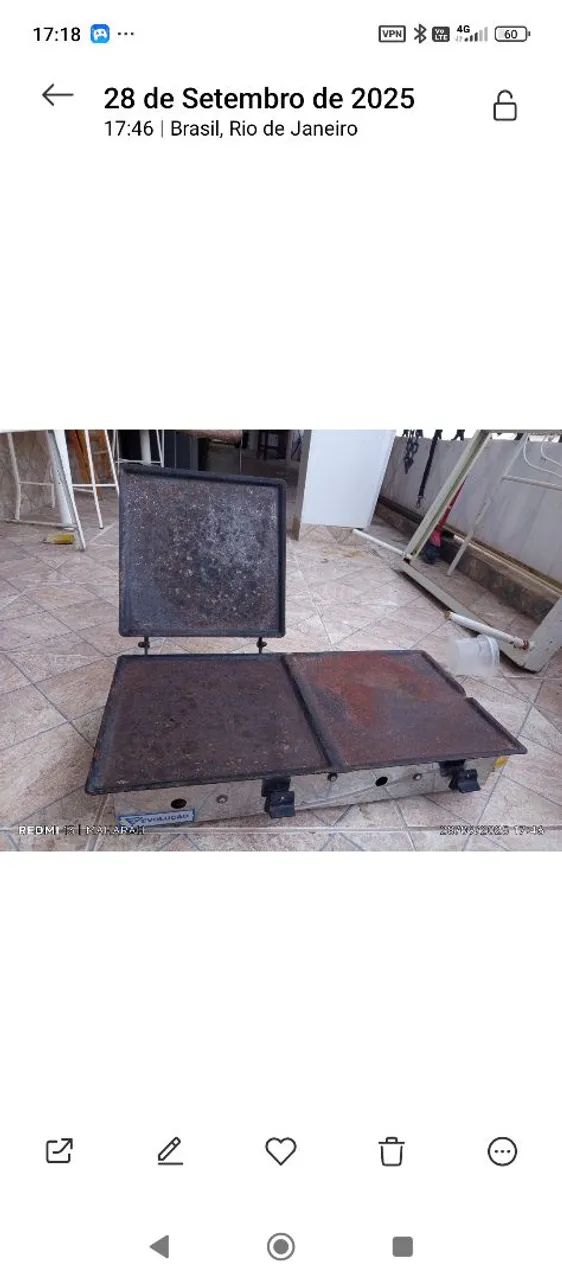 Chapa e bifeira dupla profissional para sanduíche a gás  - Foto 3
