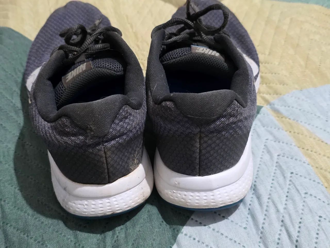 Tênis Nike cinza e azul - Tamanho 3940 - Foto 3