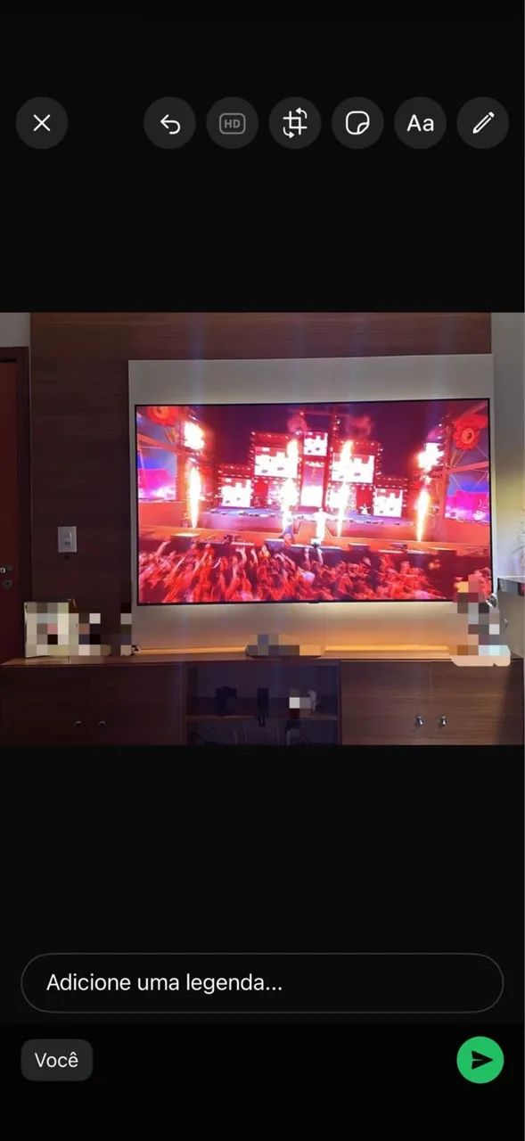 Painel com led para tv ate 75 polegadas
