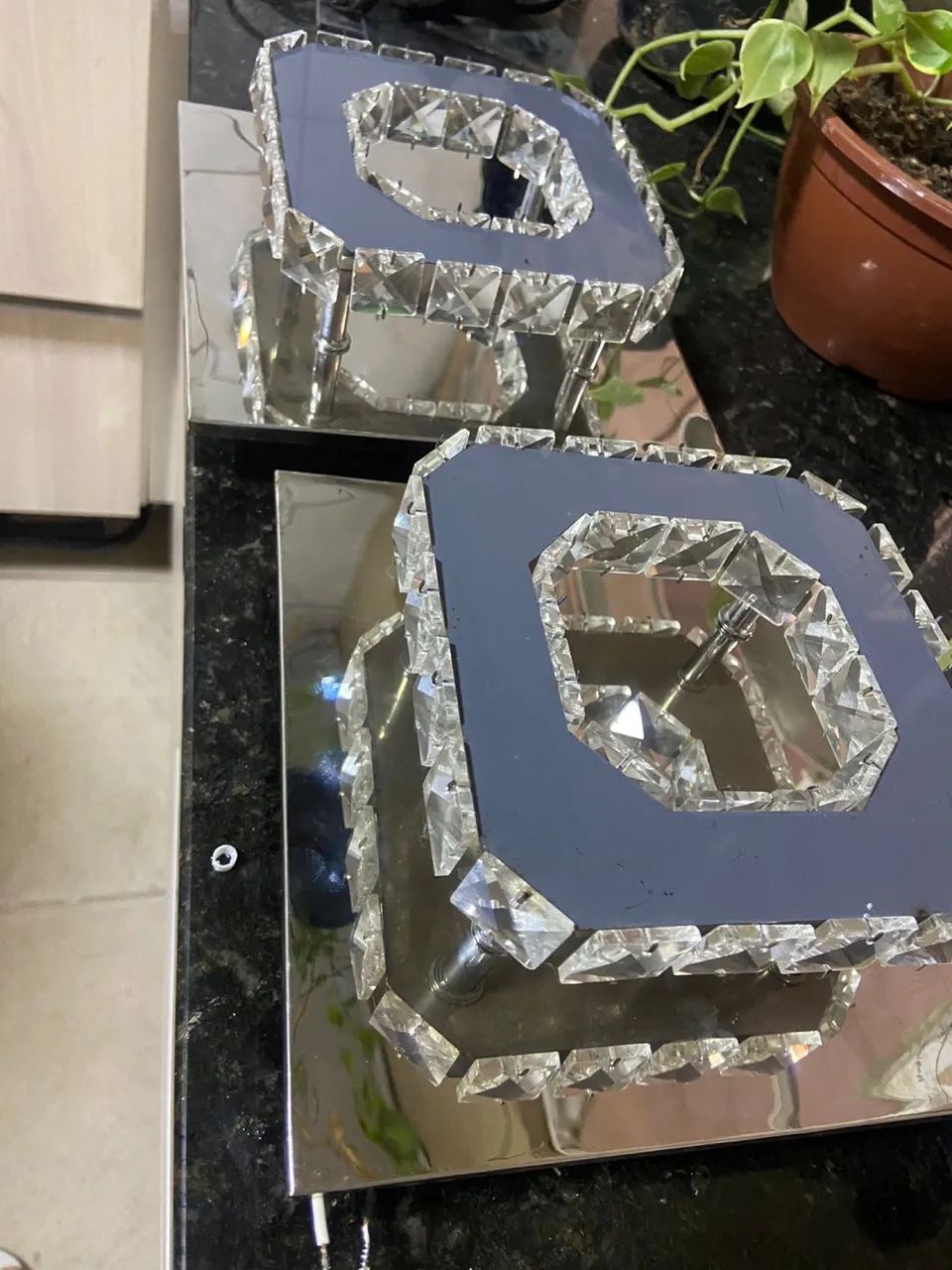 Lustre paflon espelhado cristal  - Foto 3