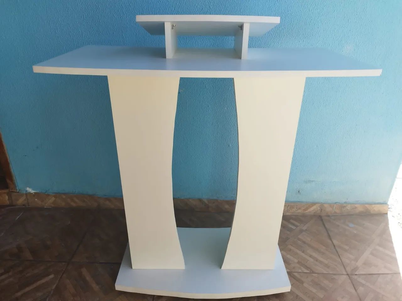 Púlpito novo em madeira MDF, cor branco - Foto 2