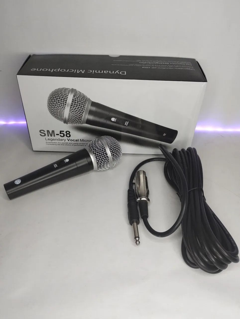 Microfone Dinâmico SM-58 - Qualidade Profissional