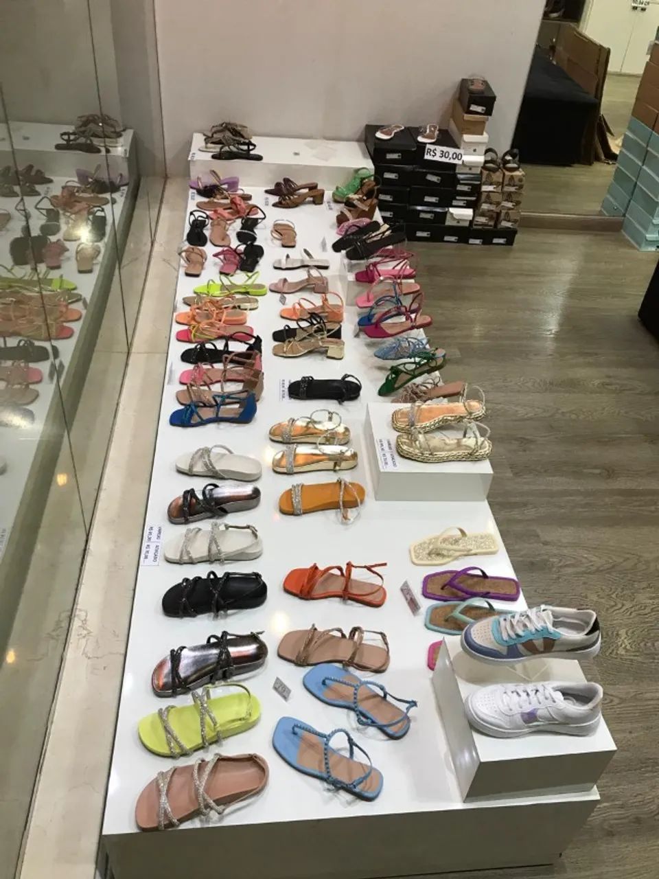 Expositor loja calçados/ Moveis loja Móveis Para Organização