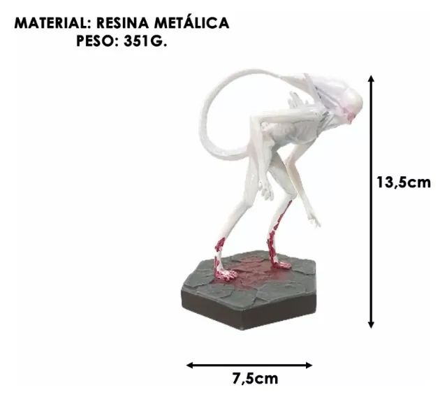Miniatura Neomorph - Alien Vs Predador -  Eaglemoss Escala 1:16 - Foto 2