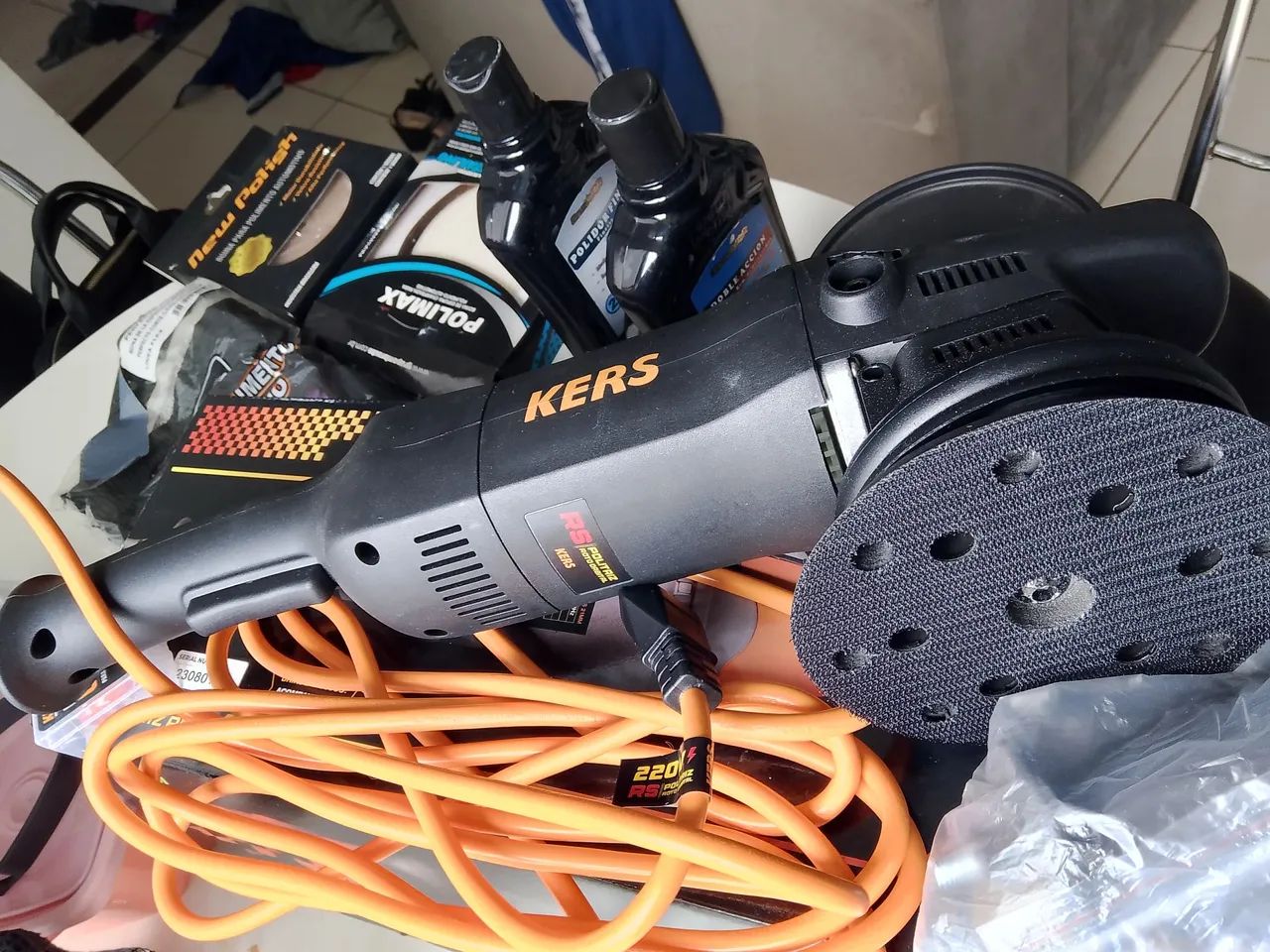 Politrizes para carros Kers PS 220, 850 com kit boina e kit produtos,só hj