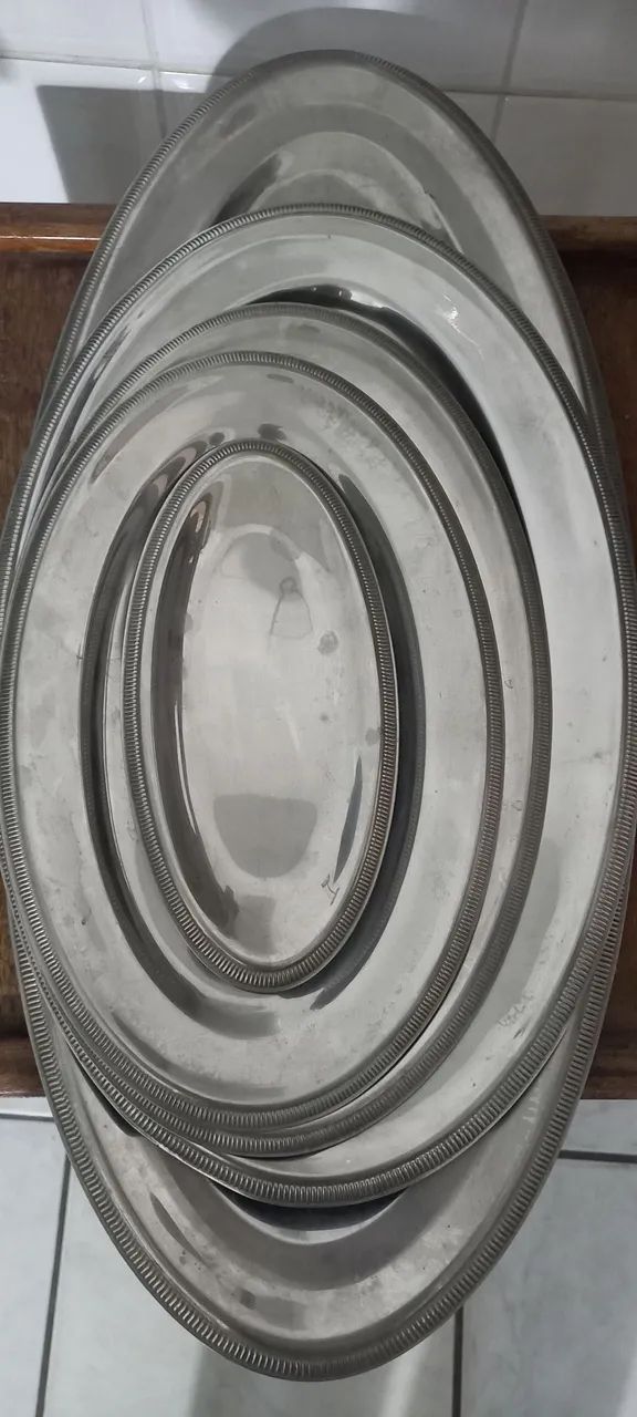 Jogo baixelas Stainless Stell aço nobre inox