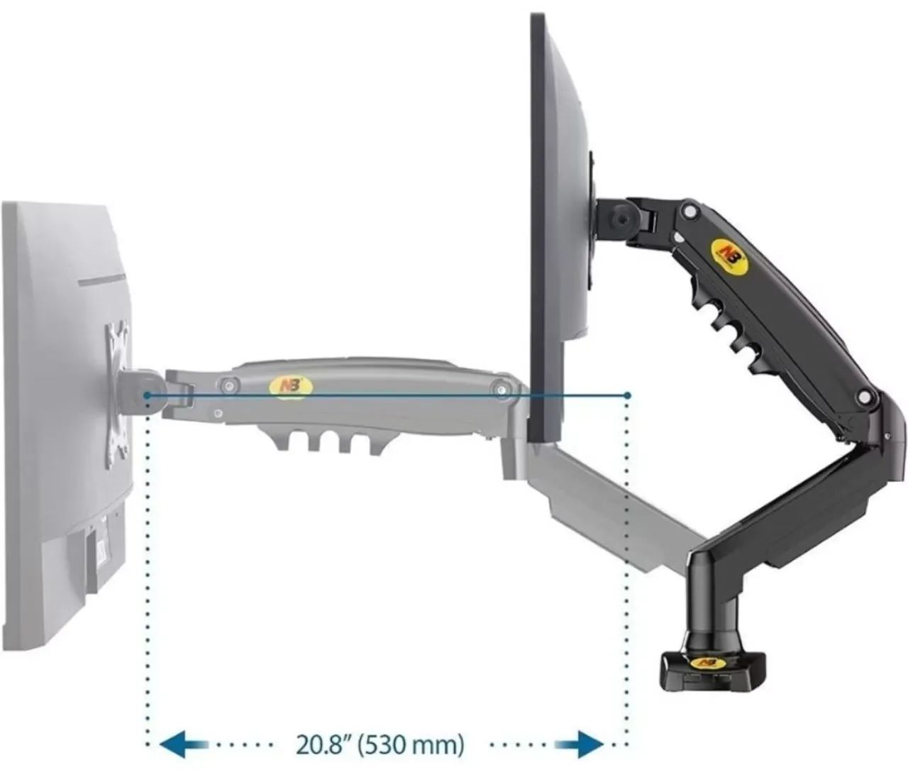 Suporte de Monitor para Mesa - Articulado e Giratório - Foto 5