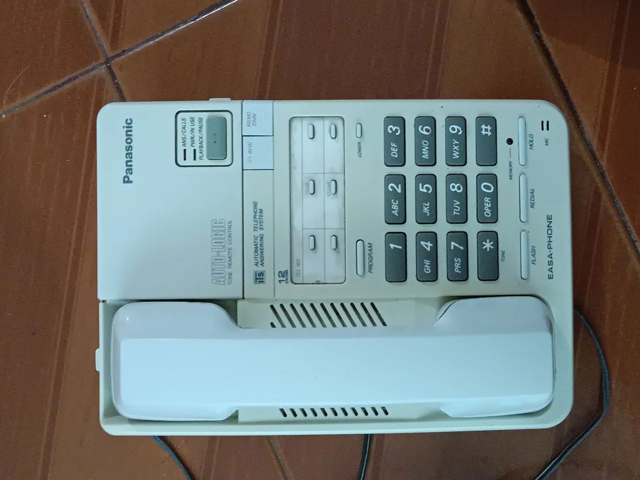 Telefone Fixo Panasonic com secretaria eletrônica kxt2390 vintage perfeito estado  - Foto 4
