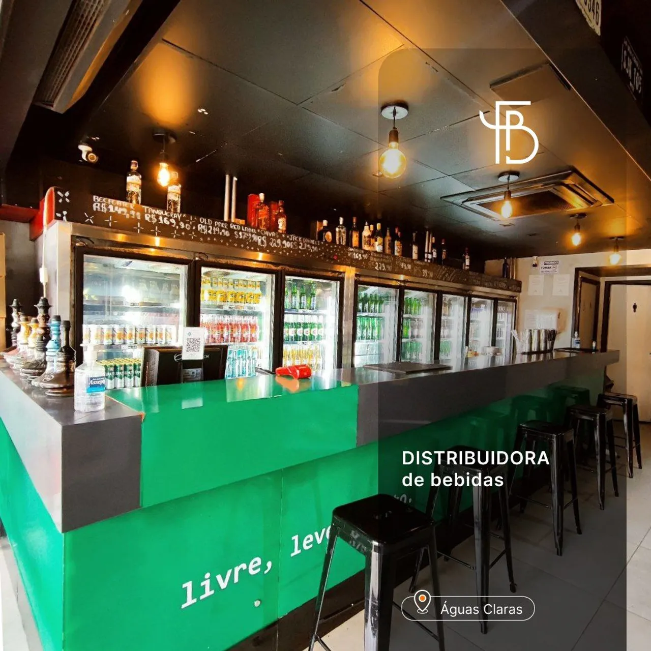 Oportunidade. Distribuidora de bebidas, Águas Claras, bar e restaurante, Porteira fechada.