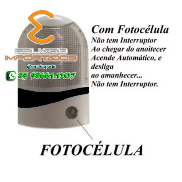 Luminária de Quarto Led com Fotocélula Ref.:PL0335 - Foto 3
