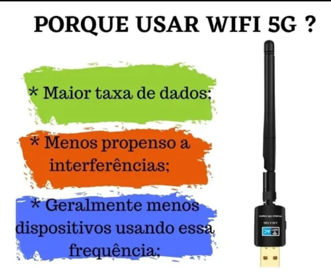 Adaptador Wi-Fi para computador e Notebook | Dual Band 600Mbps - Foto 5