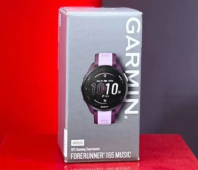 Garmin Relogio Forerunner 165 Music - Berry / Lilac - 43MM - Produto Novo 