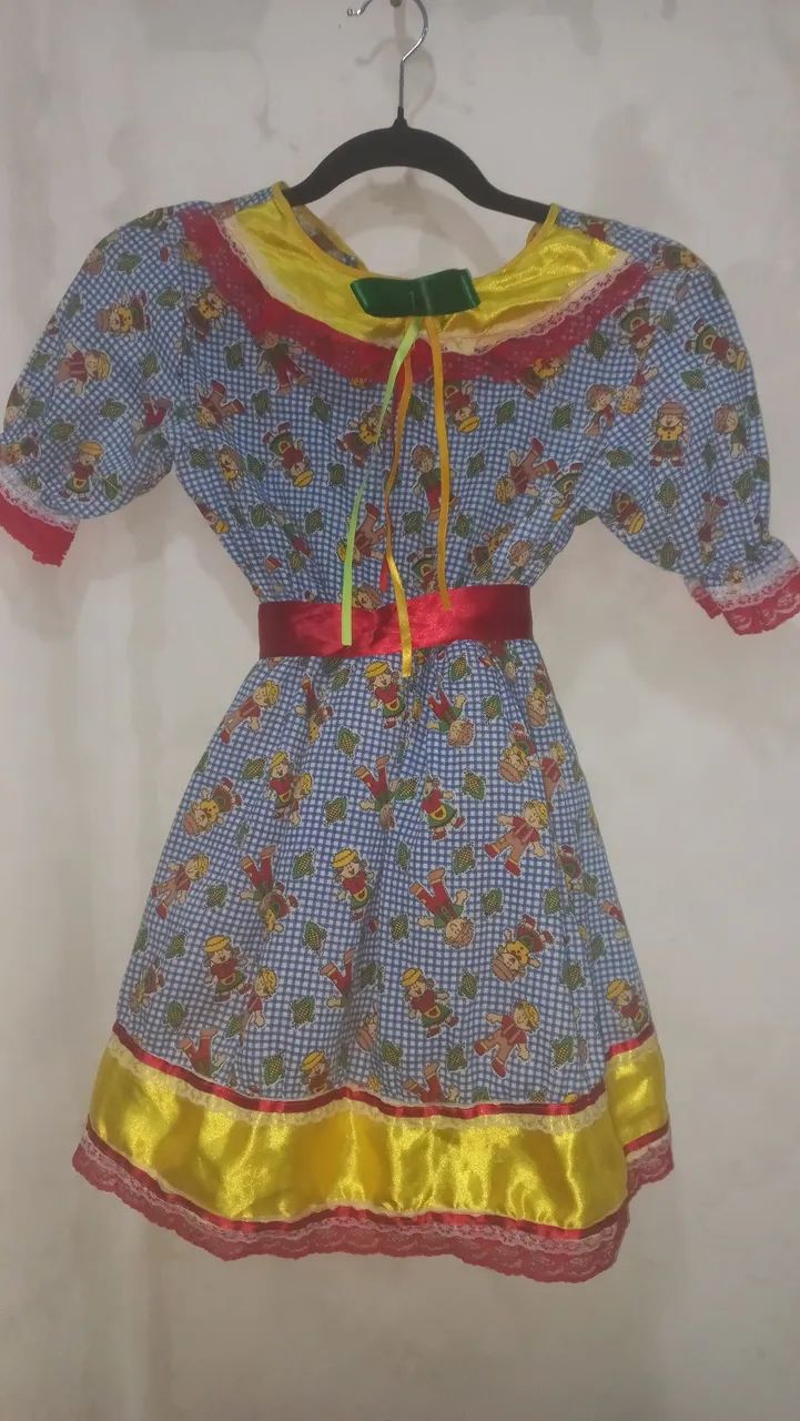 Vestido Junino Infantil 