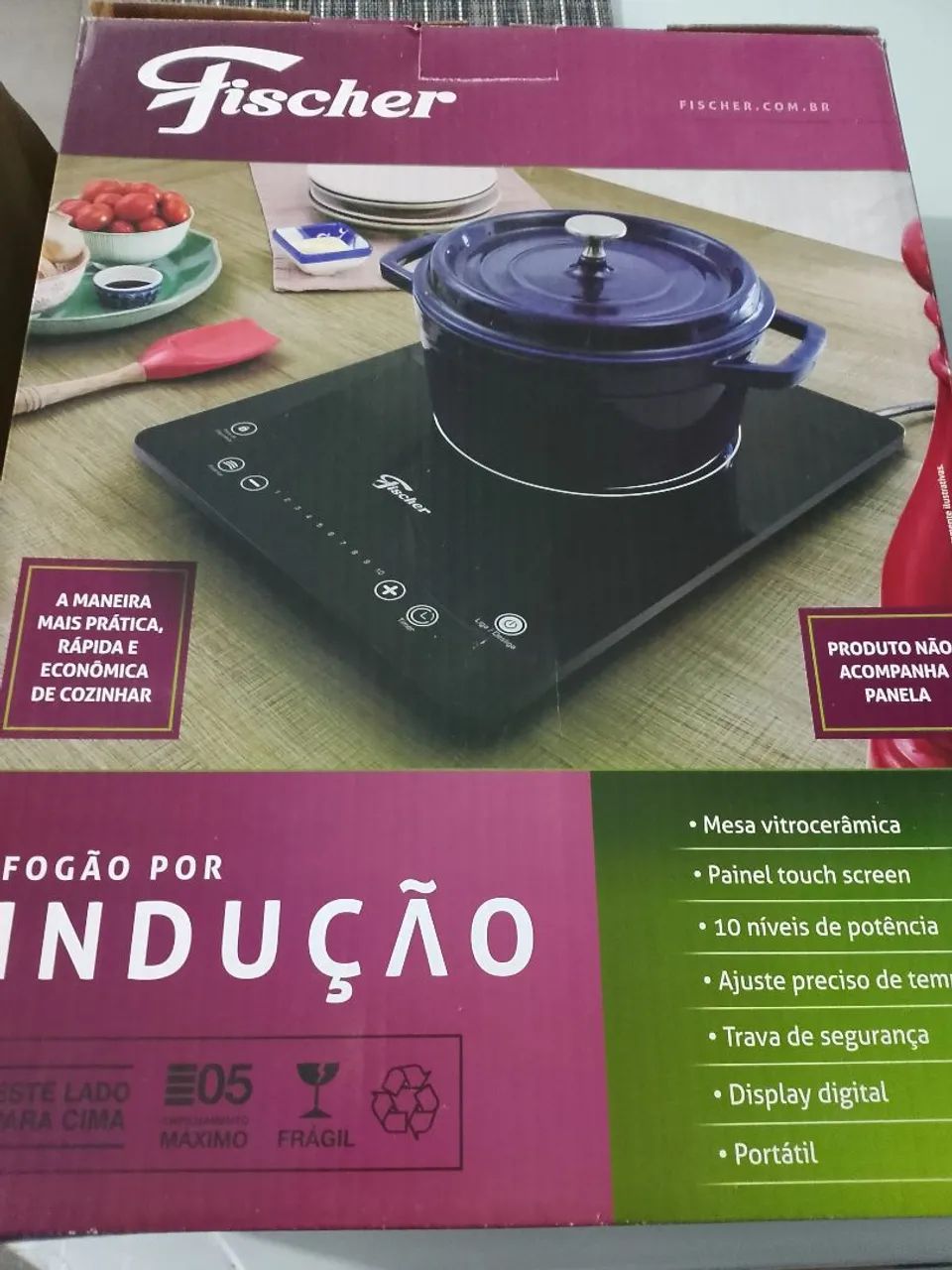 Fogão por Indução Fischer Portátil - Novo!