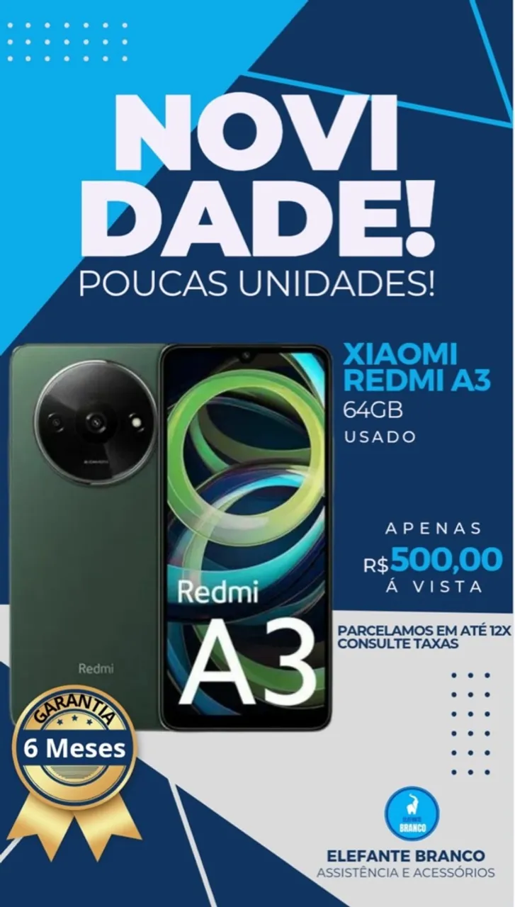 XIAOMI A3 64gb Leia a descrição